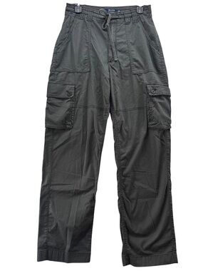 Hollister Ultra High-Rise Twill Cargo Dad Pants | Charcoal Grey | Size 4L (W27)